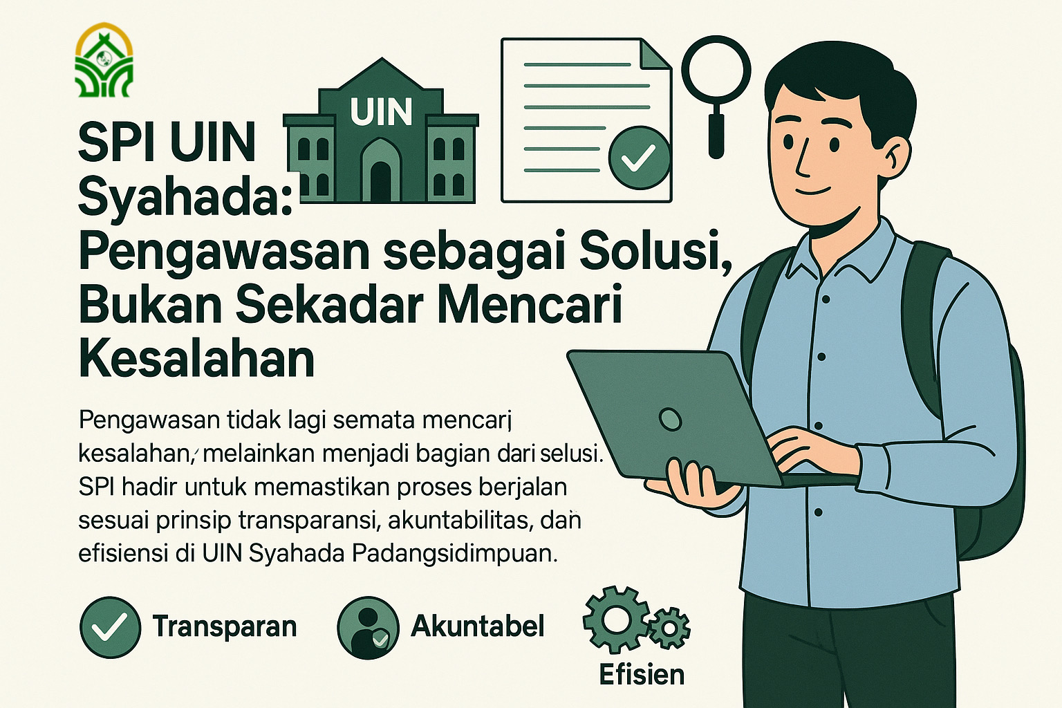 SPI UIN Syahada: Pengawasan sebagai Solusi, Bukan Sekadar Mencari Kesalahan